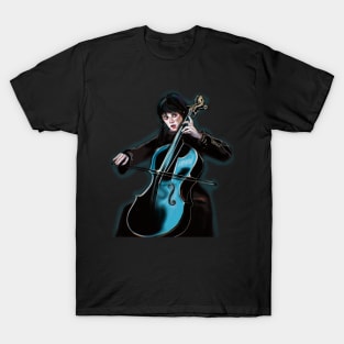 Wednesday Friday Addams Playing Cello T-Shirt